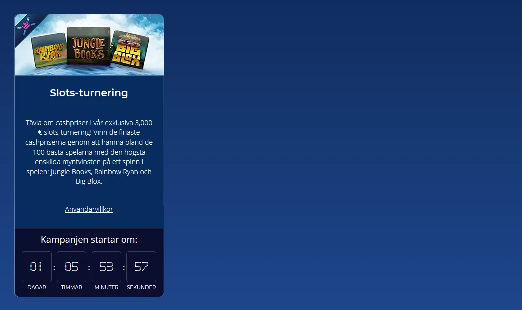Casinoheroes Slots turnering