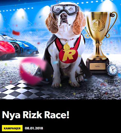 Rizk Nytt Race Vinn 10 000
