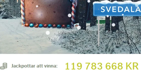 Jackpottar 119 miljoner SvedalaCasino