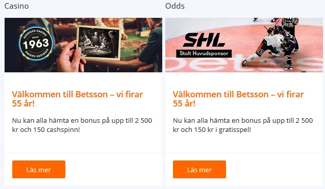 Registrera dig på Betsson och tävla om VIP-paket till finalen!