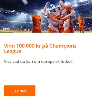 Få 8 rätt och vinn 100 000 kr i kontanter på Betsson!