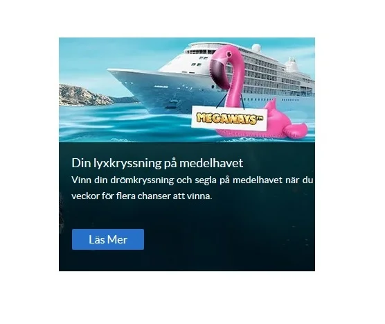 Vinn två veckor långa drömkryssningen på Medelhavet på Sverigeautomaten!