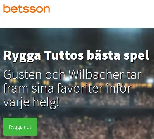 Få bettingtips från Gusten & Wilbacher på Betsson