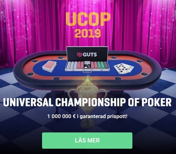Vinn en plats till kommande Universal Championship of Poker via Guts!