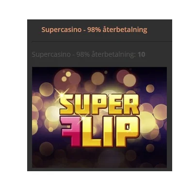 Hela 98% återbetalning på utvalda spel hos Storspelare!