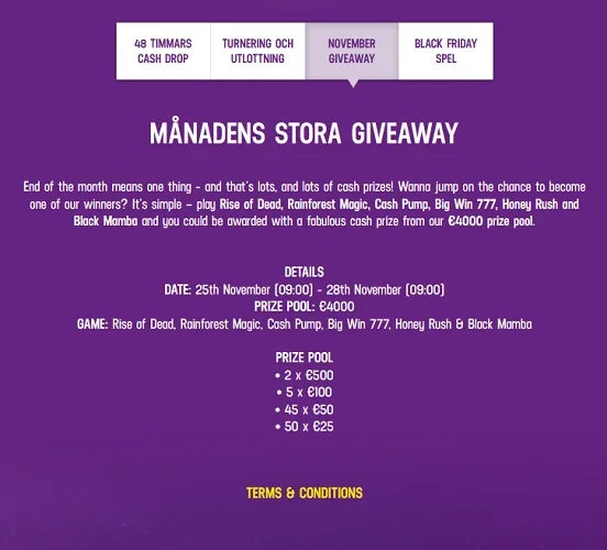 4000 € November Giveaway Lucky Casino