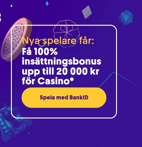 Upp till 20 000 kr bonus hos Casumo!